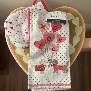 Nicole Miller Valentine’s Day Dachshunds with Balloons Dish Towels & Oven Mitts